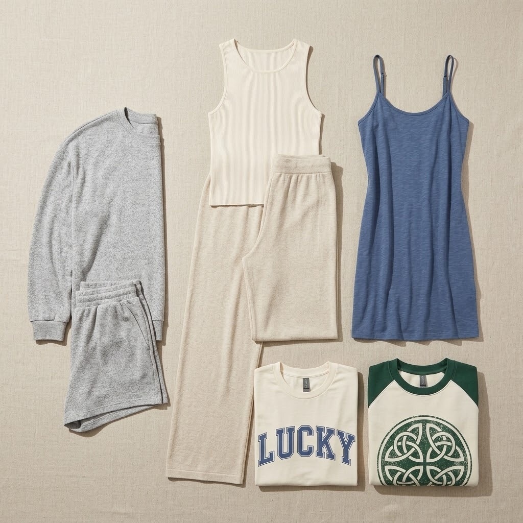 Cropped Sweatshirt & Jogger Set