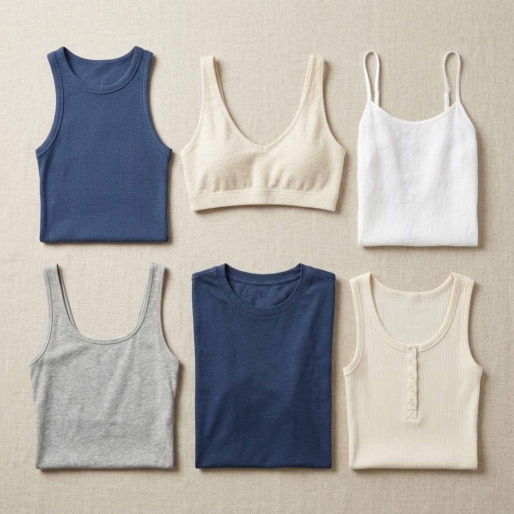 Ribbed Racer Tank